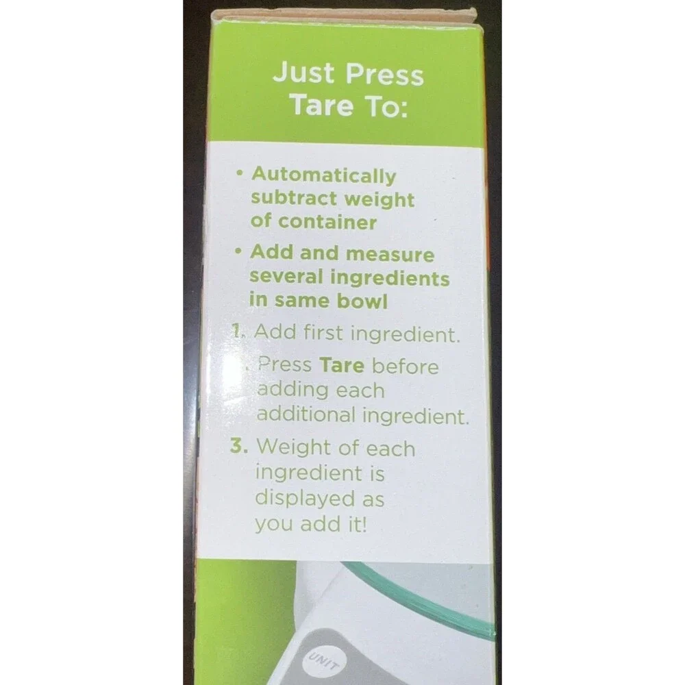 CONAIR Professional DIGITAL FOOD SCALE Glass Top 11 Ib Capacity  NEW IN BOX